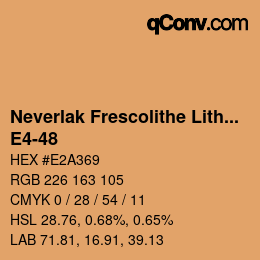 Código de color: Neverlak Frescolithe Lithox Putop - E4-48 | qconv.com