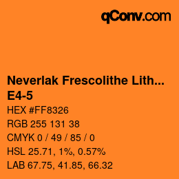 Code couleur: Neverlak Frescolithe Lithox Putop - E4-5 | qconv.com