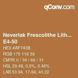 Code couleur: Neverlak Frescolithe Lithox Putop - E4-50 | qconv.com