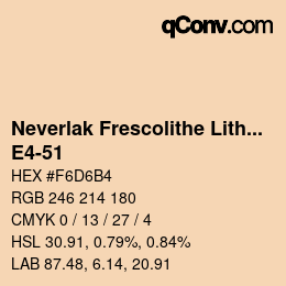 Farbcode: Neverlak Frescolithe Lithox Putop - E4-51 | qconv.com