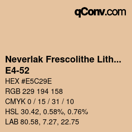 Farbcode: Neverlak Frescolithe Lithox Putop - E4-52 | qconv.com