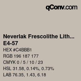 Color code: Neverlak Frescolithe Lithox Putop - E4-57 | qconv.com