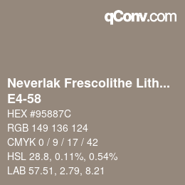 Farbcode: Neverlak Frescolithe Lithox Putop - E4-58 | qconv.com