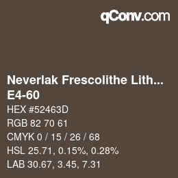 Farbcode: Neverlak Frescolithe Lithox Putop - E4-60 | qconv.com