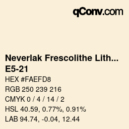 Código de color: Neverlak Frescolithe Lithox Putop - E5-21 | qconv.com