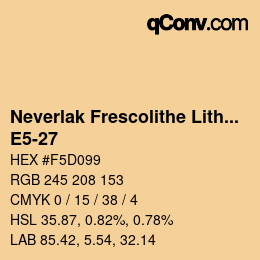 Código de color: Neverlak Frescolithe Lithox Putop - E5-27 | qconv.com