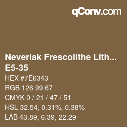 Code couleur: Neverlak Frescolithe Lithox Putop - E5-35 | qconv.com