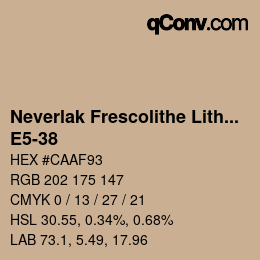 Código de color: Neverlak Frescolithe Lithox Putop - E5-38 | qconv.com