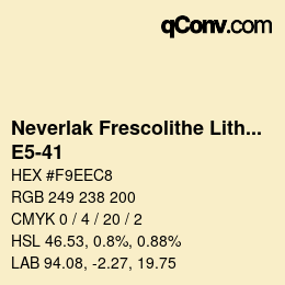 Code couleur: Neverlak Frescolithe Lithox Putop - E5-41 | qconv.com