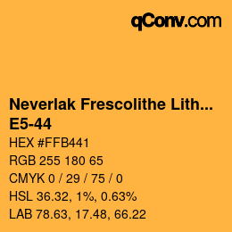 Código de color: Neverlak Frescolithe Lithox Putop - E5-44 | qconv.com