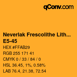Código de color: Neverlak Frescolithe Lithox Putop - E5-45 | qconv.com