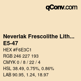 Code couleur: Neverlak Frescolithe Lithox Putop - E5-47 | qconv.com