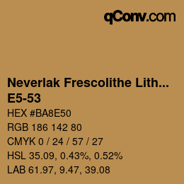 Código de color: Neverlak Frescolithe Lithox Putop - E5-53 | qconv.com