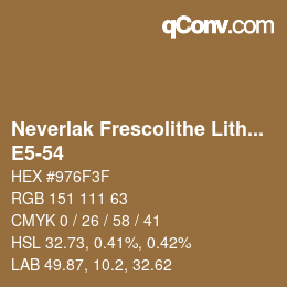 Código de color: Neverlak Frescolithe Lithox Putop - E5-54 | qconv.com