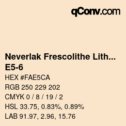 Código de color: Neverlak Frescolithe Lithox Putop - E5-6 | qconv.com