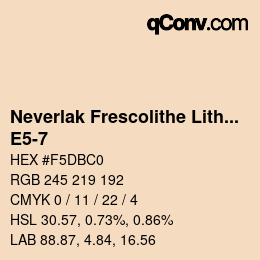 Code couleur: Neverlak Frescolithe Lithox Putop - E5-7 | qconv.com