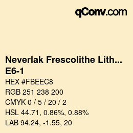 Código de color: Neverlak Frescolithe Lithox Putop - E6-1 | qconv.com