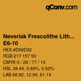 Código de color: Neverlak Frescolithe Lithox Putop - E6-10 | qconv.com