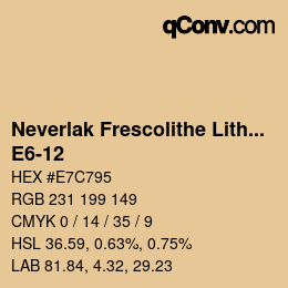 カラーコード: Neverlak Frescolithe Lithox Putop - E6-12 | qconv.com