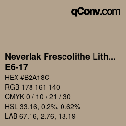 Color code: Neverlak Frescolithe Lithox Putop - E6-17 | qconv.com