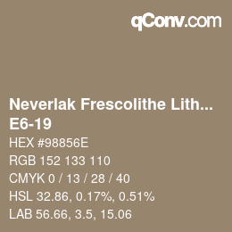 Code couleur: Neverlak Frescolithe Lithox Putop - E6-19 | qconv.com