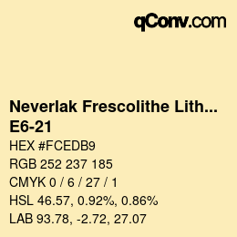 Código de color: Neverlak Frescolithe Lithox Putop - E6-21 | qconv.com