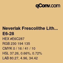 Farbcode: Neverlak Frescolithe Lithox Putop - E6-28 | qconv.com