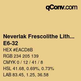 Código de color: Neverlak Frescolithe Lithox Putop - E6-32 | qconv.com