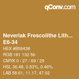 Código de color: Neverlak Frescolithe Lithox Putop - E6-34 | qconv.com