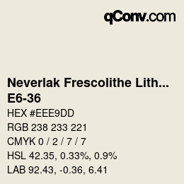 Color code: Neverlak Frescolithe Lithox Putop - E6-36 | qconv.com