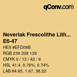 Código de color: Neverlak Frescolithe Lithox Putop - E6-47 | qconv.com