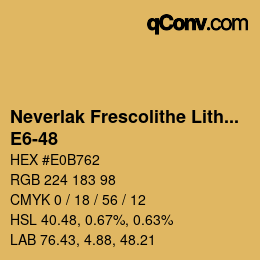 Código de color: Neverlak Frescolithe Lithox Putop - E6-48 | qconv.com