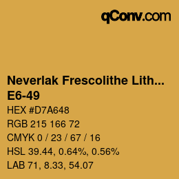 Code couleur: Neverlak Frescolithe Lithox Putop - E6-49 | qconv.com