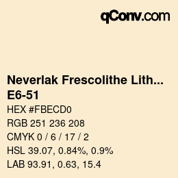 Farbcode: Neverlak Frescolithe Lithox Putop - E6-51 | qconv.com