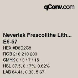 Color code: Neverlak Frescolithe Lithox Putop - E6-57 | qconv.com