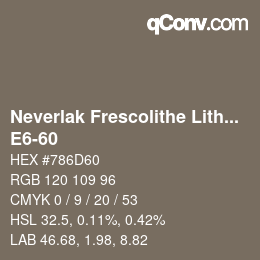 Código de color: Neverlak Frescolithe Lithox Putop - E6-60 | qconv.com