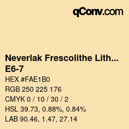 Farbcode: Neverlak Frescolithe Lithox Putop - E6-7 | qconv.com