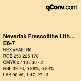 Code couleur: Neverlak Frescolithe Lithox Putop - E6-7 | qconv.com