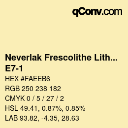 Código de color: Neverlak Frescolithe Lithox Putop - E7-1 | qconv.com