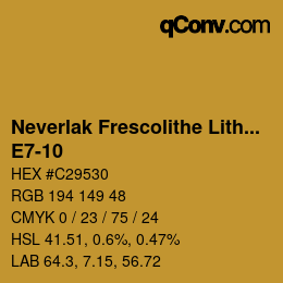 Código de color: Neverlak Frescolithe Lithox Putop - E7-10 | qconv.com