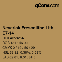 Código de color: Neverlak Frescolithe Lithox Putop - E7-14 | qconv.com