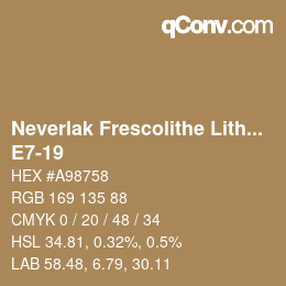 Código de color: Neverlak Frescolithe Lithox Putop - E7-19 | qconv.com