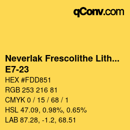 Código de color: Neverlak Frescolithe Lithox Putop - E7-23 | qconv.com
