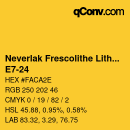 Código de color: Neverlak Frescolithe Lithox Putop - E7-24 | qconv.com