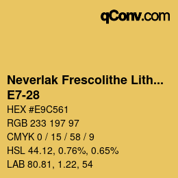 Código de color: Neverlak Frescolithe Lithox Putop - E7-28 | qconv.com