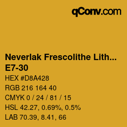 Código de color: Neverlak Frescolithe Lithox Putop - E7-30 | qconv.com