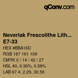 Código de color: Neverlak Frescolithe Lithox Putop - E7-33 | qconv.com