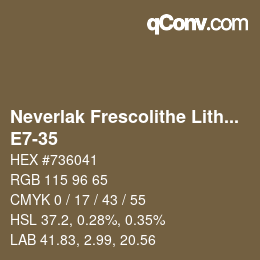 カラーコード: Neverlak Frescolithe Lithox Putop - E7-35 | qconv.com