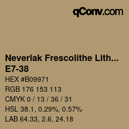 Código de color: Neverlak Frescolithe Lithox Putop - E7-38 | qconv.com