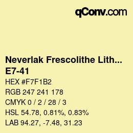 カラーコード: Neverlak Frescolithe Lithox Putop - E7-41 | qconv.com